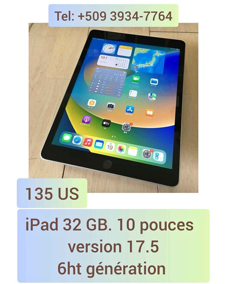iPad 32 GB. 10 pouces